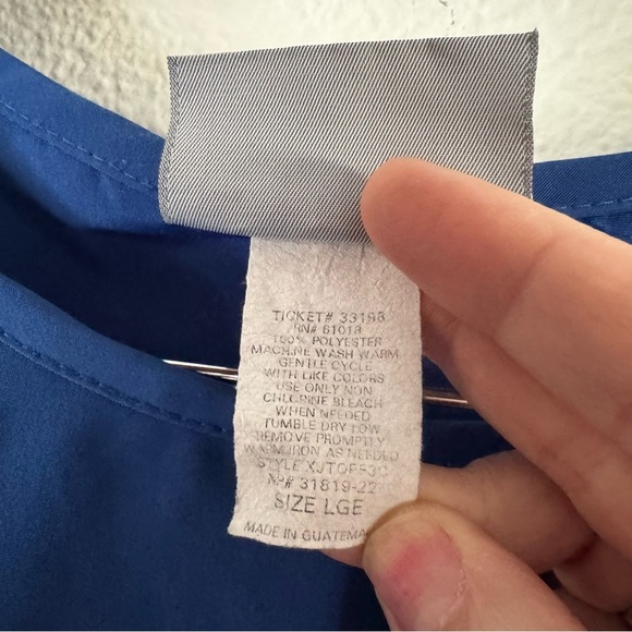 Vintage Blair Vibrant Rich Blue Classic Top Sleeveless Staple Closet Size Large - Picture 4 of 9